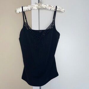 EXPRESS Beautiful Top Shirt Blouse Like New Large Black